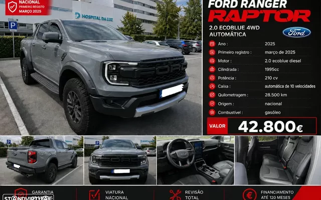Ford Ranger 2.0 EcoBlue CD Raptor 4WD Aut.