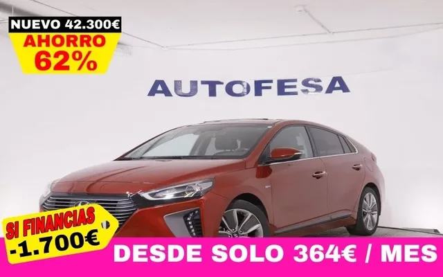 HYUNDAI Ioniq 1.6 HEV GDI DT STYLE AUTO 141CV 5P # IVA DEDUCIBLE, CUERO, TECHO ELECTRICO, NAVY