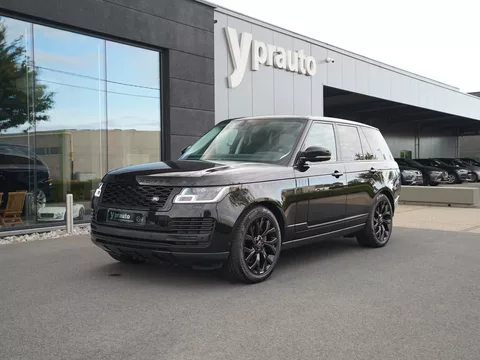 LAND ROVER RANGE ROVER 3.0 SDV6 VOGUE Full Black Lichte vracht mogelijk Panorama Verwarmde Gekoelde zetels 21″Alu Trekhaak ACC AppleAndroid Memory GPS Camera Meridian sound Blind