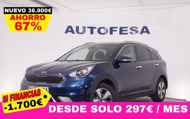 KIA Niro 1.6 GDI HEV HYBRID EMOTION AUTO 141CV 5P CERTIFICADO SALUD BATERIA EXCELENTE # NAVY,CAMARA TRASERA