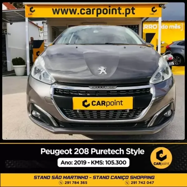 Peugeot 208 2019 Puretech Style 1.2cc VTi 82cv