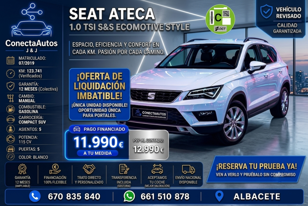 SEAT Ateca Ateca 1.0 TSI S&S Ecomotive Style