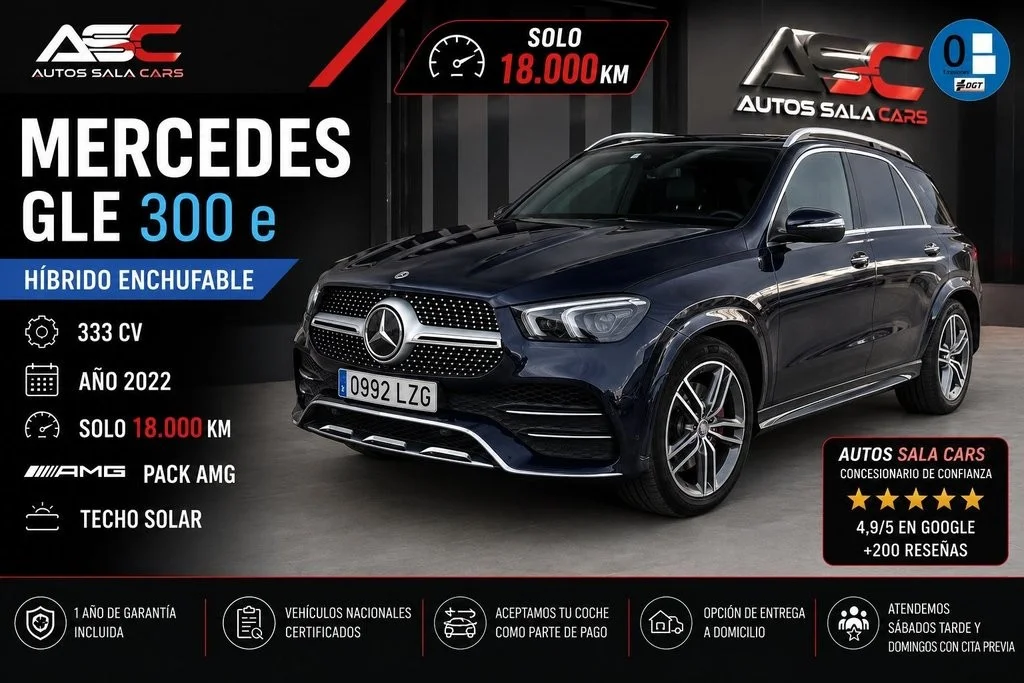 MERCEDES-BENZ Clase GLE GLE 350 e 4MATIC (Híbrido Enchufable)