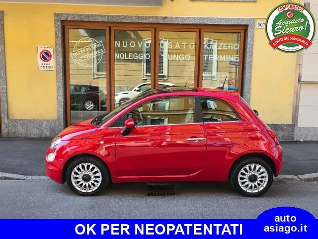 FIAT 500 1.0 Hybrid Dolcevita usato Elettrica/Benzina Rosso