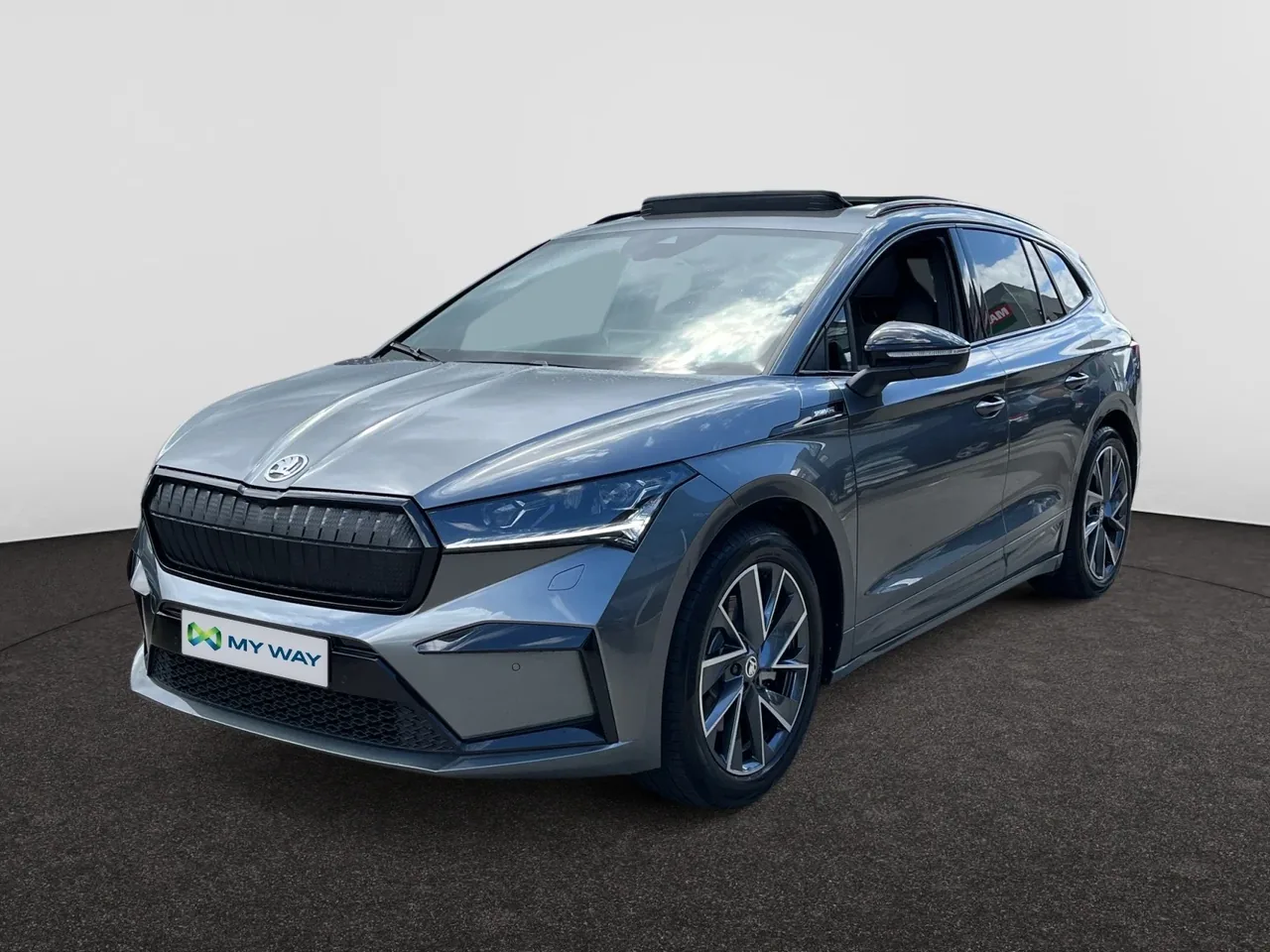 SKODA Enyaq SPORTLINE🏁*82KWH🔋*285PK⚡*PANODAK*TREKHAAK*CAMERA*CARPLAY*